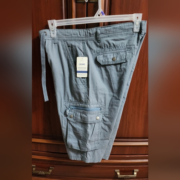 iJeans Men’s Fabrice Cargo Shorts Size 30" Color: Grayish Blue - Picture 6 of 7